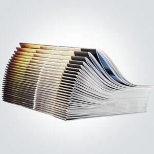 Book print with center pin binding